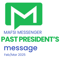 PAST PRESIDENT'S MESSAGE: The Spirit of MAFSI - Neil Inverso - Feb/Mar 2025